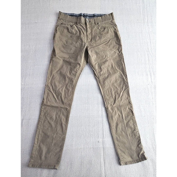 Member's Mark Mason Chino Men's W34xL32 Green Stretch Style M721480 5 Pocket - Picture 1 of 16